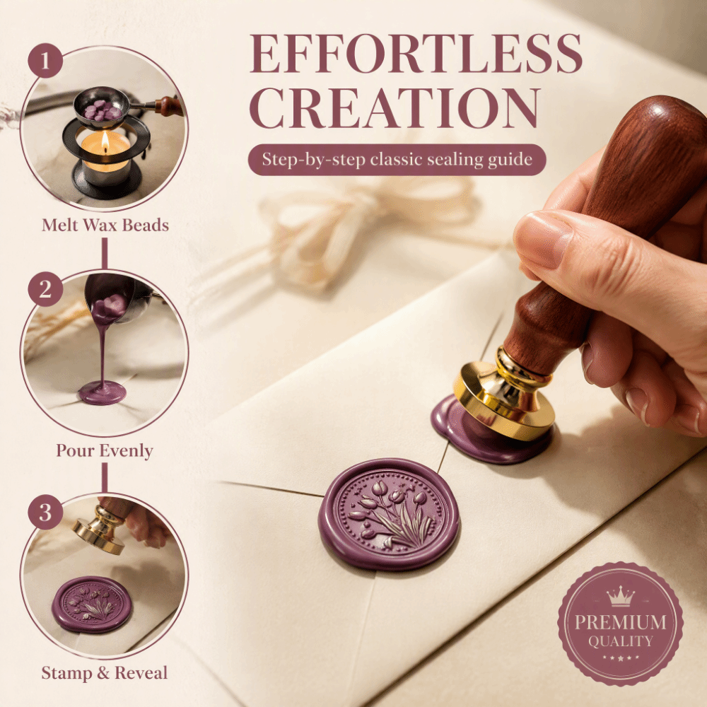 Wax Seal Stamp Set - مجموعة من 20 قطعة من أختام