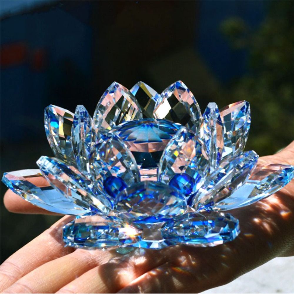 كريستال لوتس زهرة تمثال ديكورا - مراجعة Paper Weight Crystal وسعره