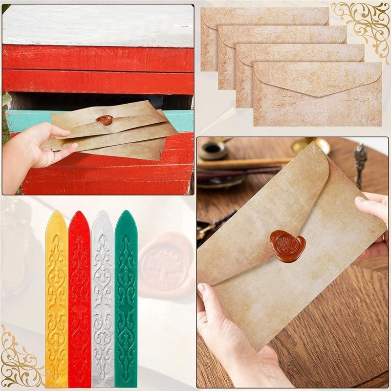 مجموعة أدوات مكتبية DTA4-Vinta - مراجعة Wax Seal Stamp Set وسعره